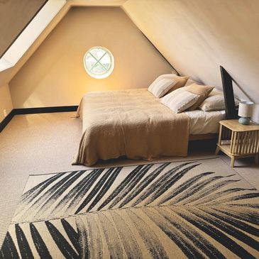 slaapkamer 2 persoons vakantiehuisje Veluwe Villa Vredehoek, B&B Ellecom