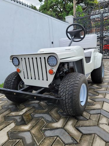 A front view of the Kapla electric vehicle and buggy seen as a versatile vehicle