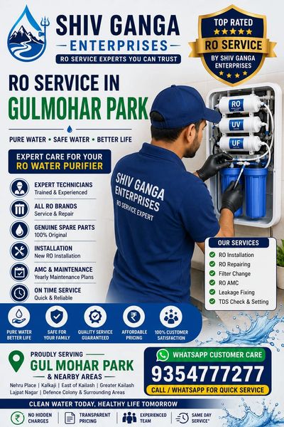 Best RO system service in gulmohar park