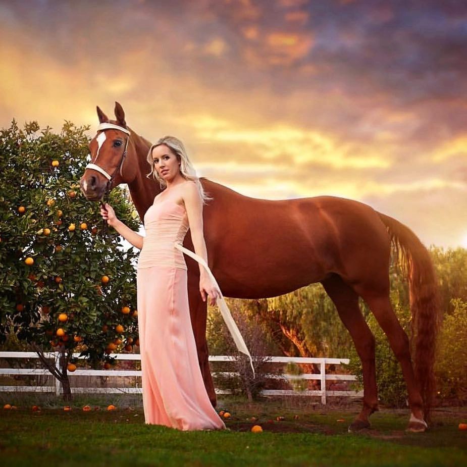 Fallbrook makeup artist for photoshoot.  A girl and her horse.