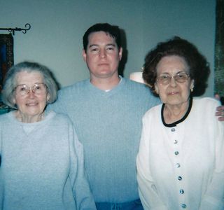 Chef Dustin with Grandmas Emma Joy & Irene