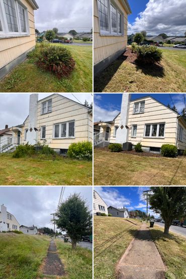 Before and After photos of a project