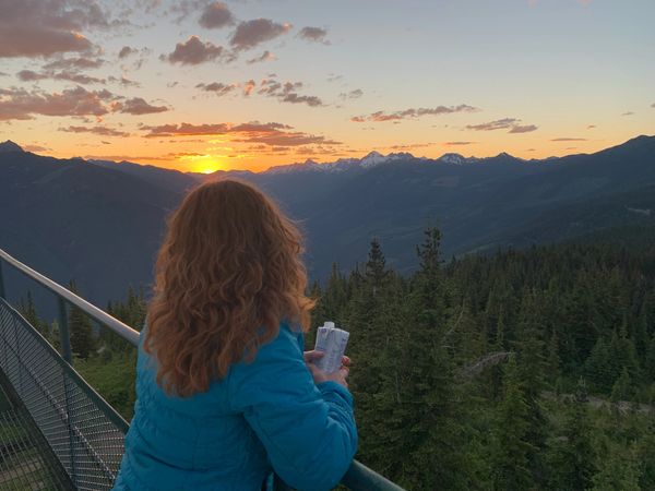 Sunset from Viewpoint Buchanan lookout forestry remote mountaintop