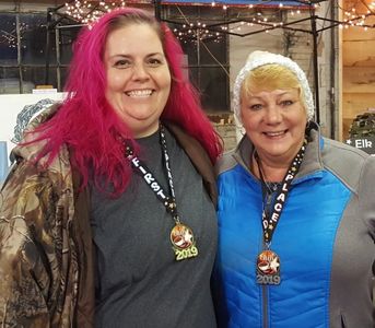 Kate and Susan Saline were First and Second Place winners respectively at the chili cook-off.