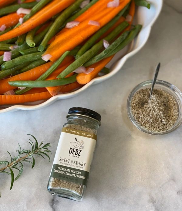 A Thanksgiving dish made with DEBZ Sonoma Sweet and Savory.