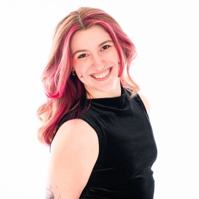 South Sound Dance Elevate Director smiling in black top, staff portrait