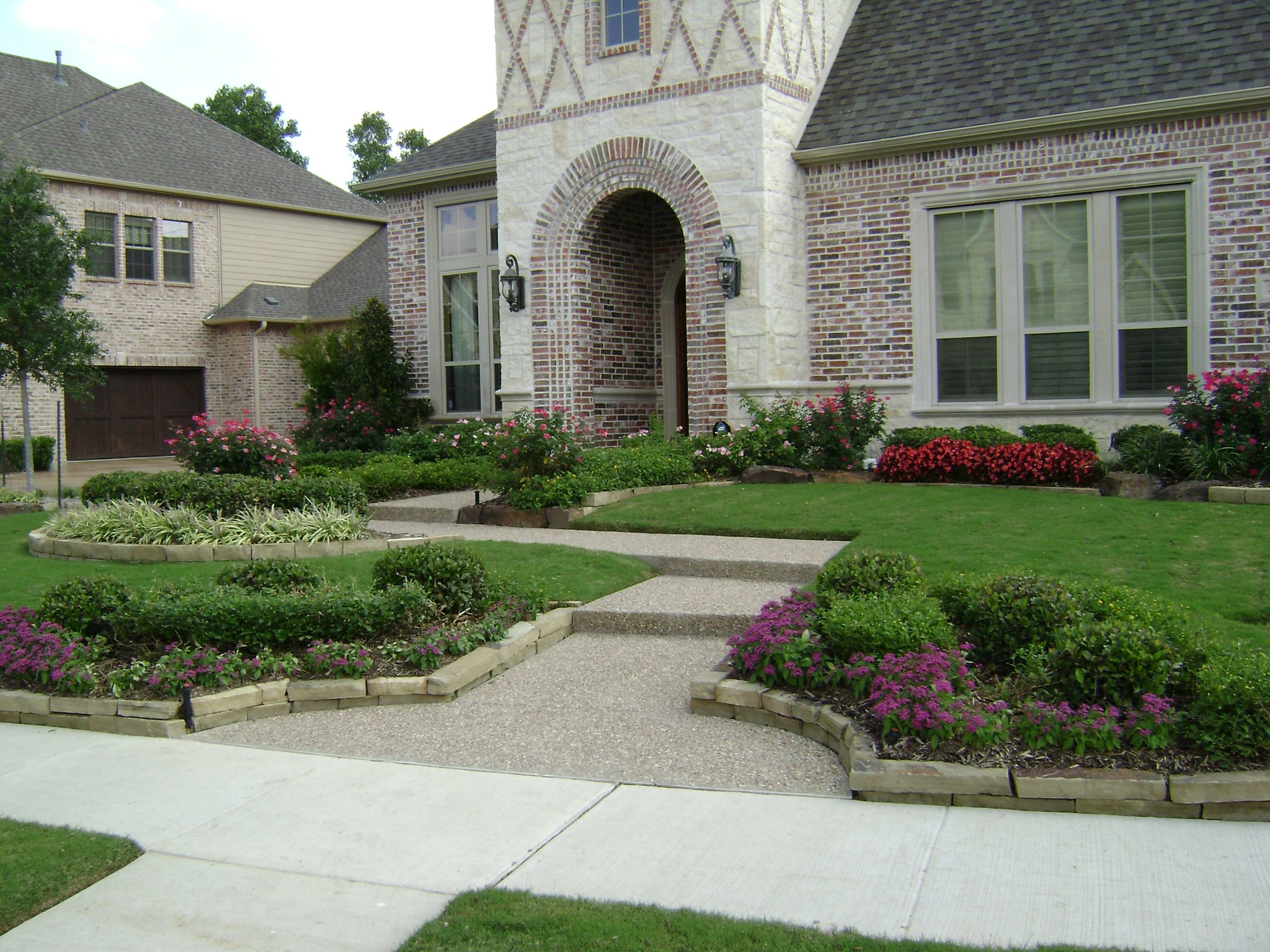 patios, walkways, plant and tree surrounds