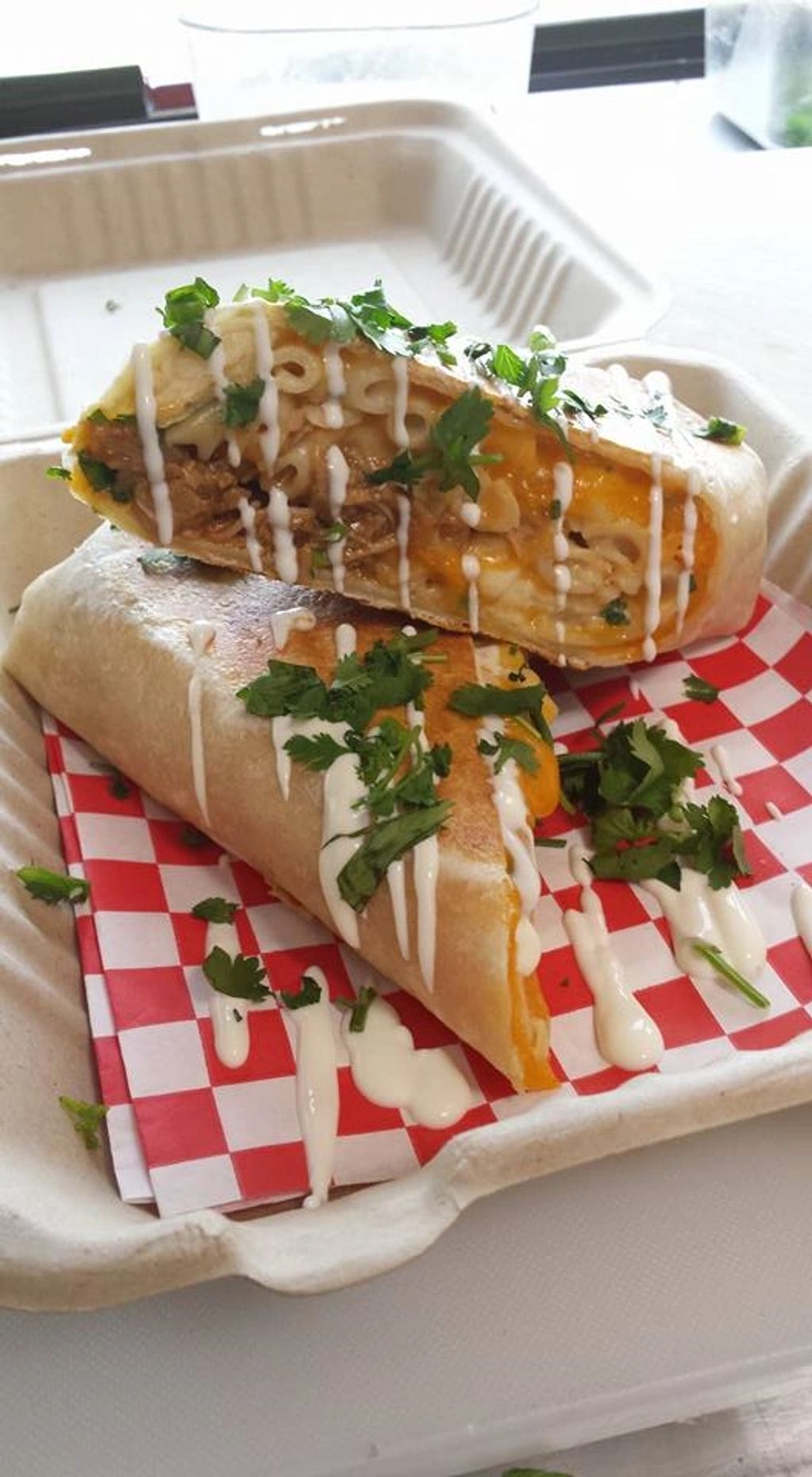Pulled Pork Mac & Cheese Wrap
