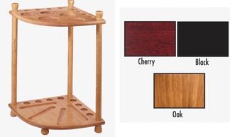 Corner cue rack