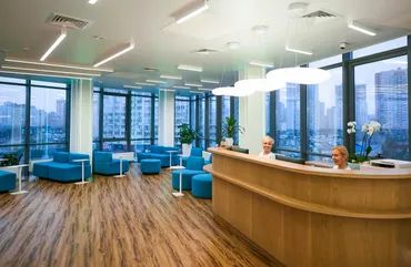 乌克兰lita医院的大厅前台