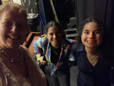 Chagall In New York team members April Sandmayer, Samantha Ruinsy and Sasha Ruinsky