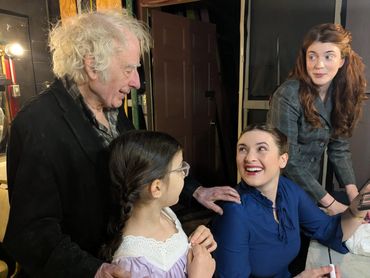Chagall In New York cast members from left to right: Austin Pendleton; Alexandra Hanna; Amilia Shaw;L