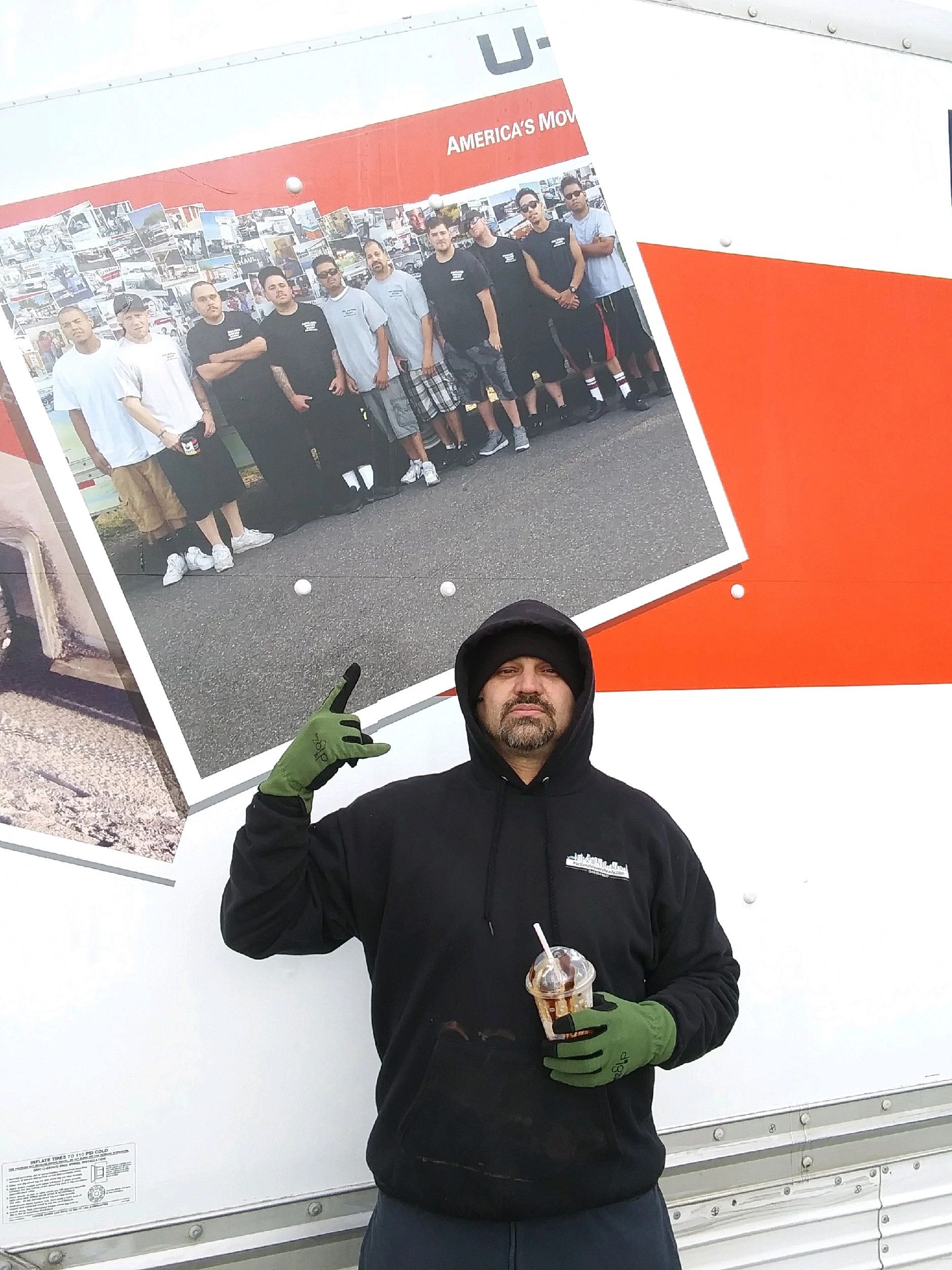 Portland Movers Ready team photo was featured on UHAUL trucks!