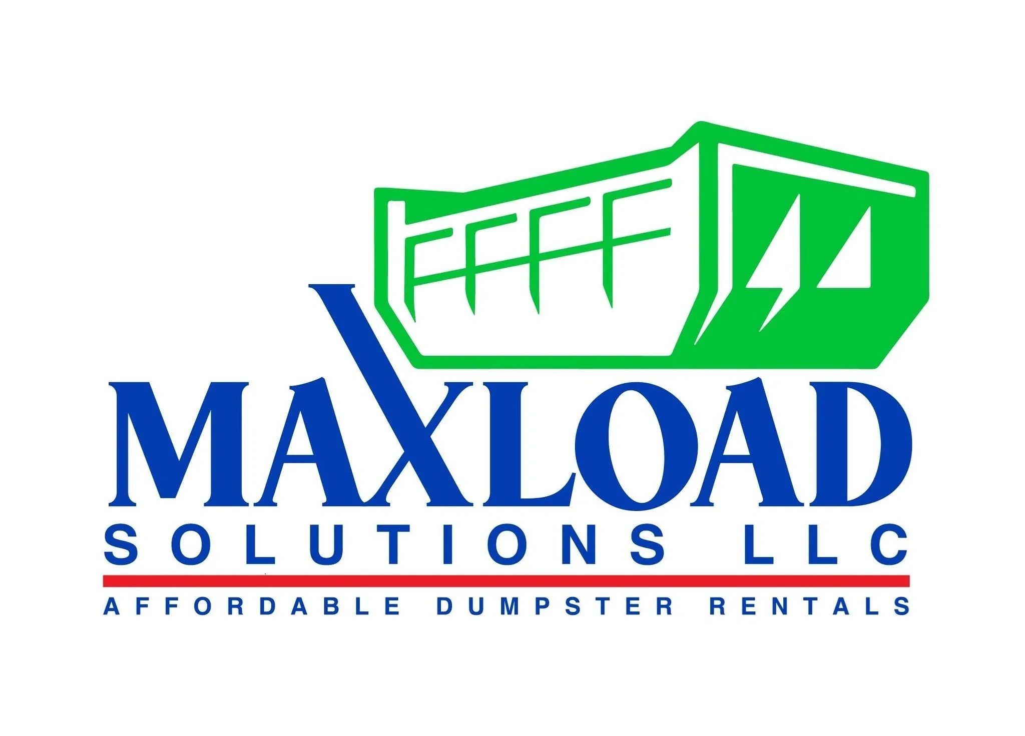 Logo for MaxLoad Solutions LLC, dumpster rental services.