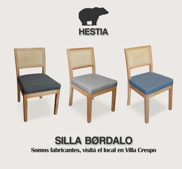 Silla con apoyabrazos, silla de comedor, silla tapizada, silla de madera tapizada, silla de diseño