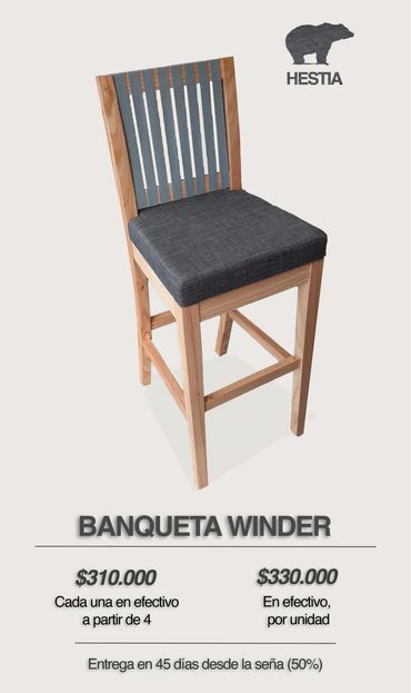 Banqueta para barra, desayunador