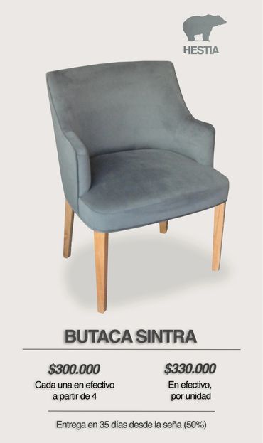 Silla con apoyabrazos, silla de comedor, silla tapizada, silla de madera tapizada, silla de diseño