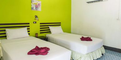 Coco's Standard Air Conditioned rooms with twin beds