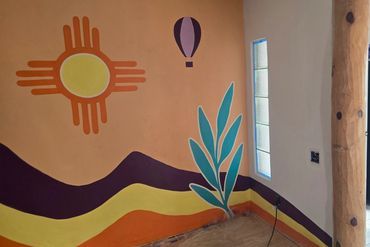 Mural in the dining room off a home we renovated.