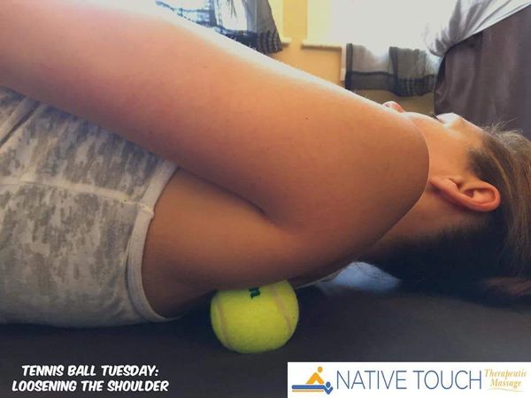 Use Tennisballs to unwind those knots in your shoulders