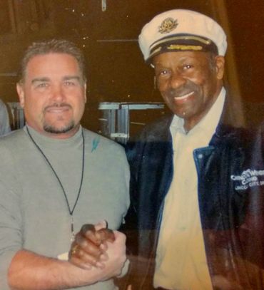 Chuck Berry with Allan Folino
