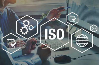 ISO certification logo.