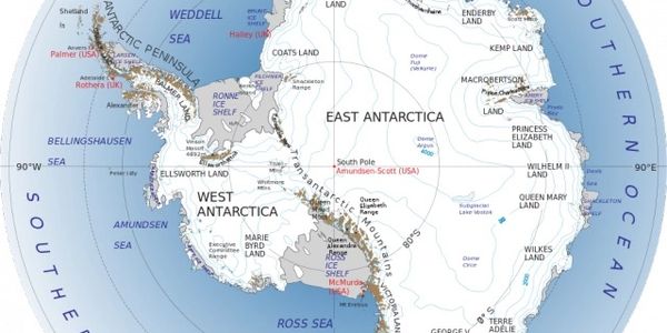Antarctica Map