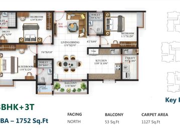 SBR Oe Residence | 3 BHK Large size homes for sale in Hope Farm Whitefield Bangalore | Kadugodi