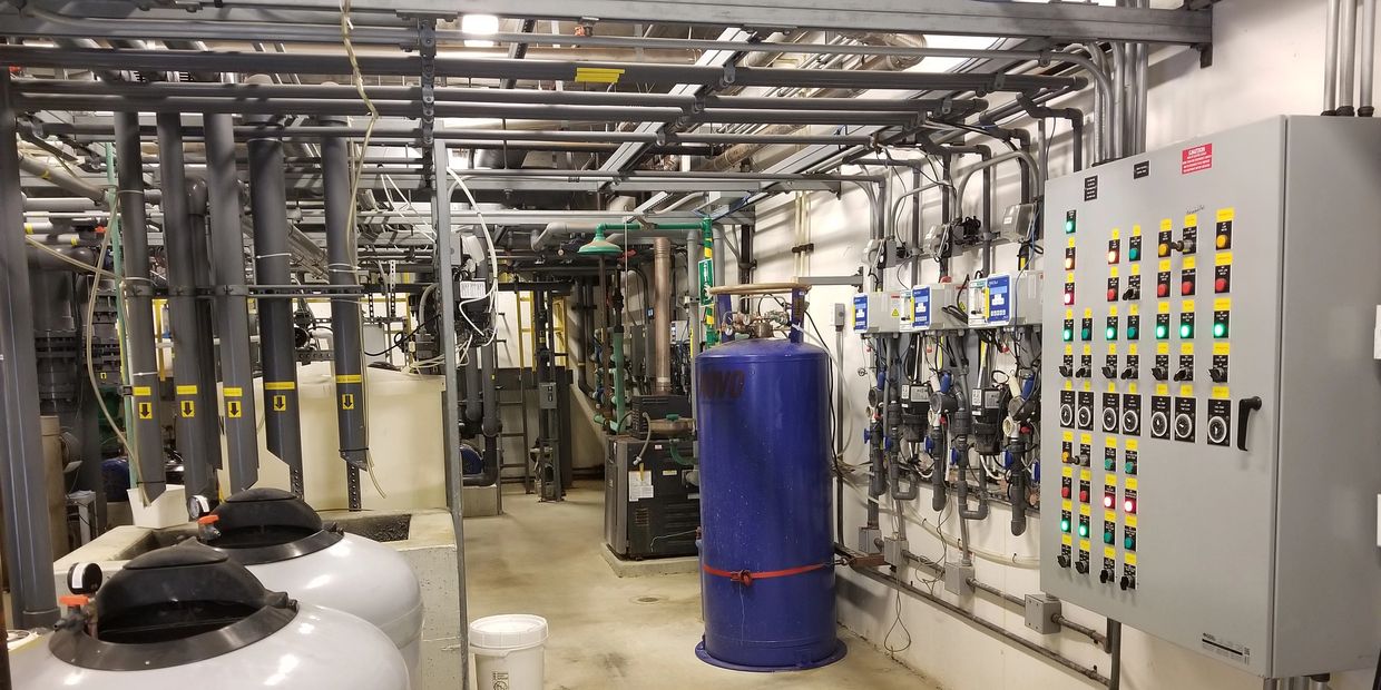Complicated Commercial Pool Equipment