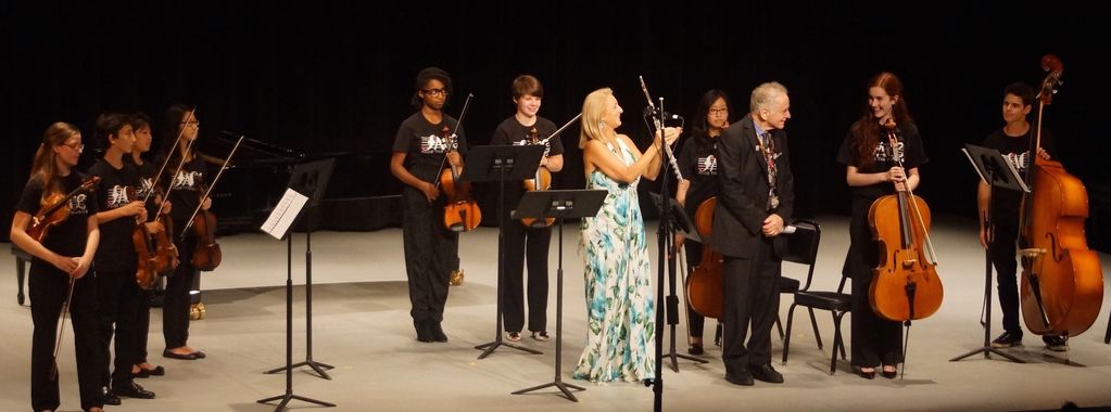 Flutist Carol Wincenc and "Face The Music" Ensemble performing David Amram's "Theme and Variations o