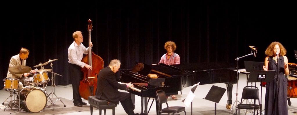 David Amram during a New York Chamber Music Festival performance of his work "Five Readings from On