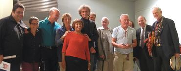 David Amram participating in "Lecture on the Weather" by John Cage during the marathon celebration o