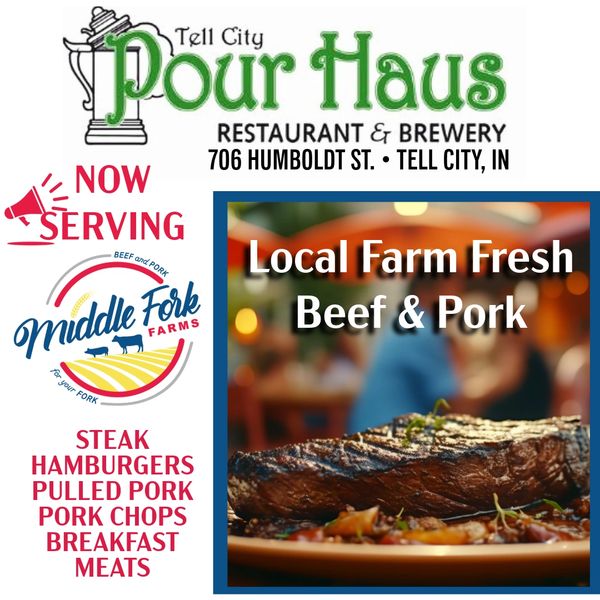 Middle Fork Farms Beef and Pork are now served at Pour Haus restaurant.