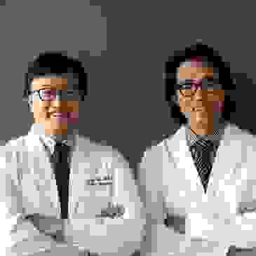 Headshot of two doctors