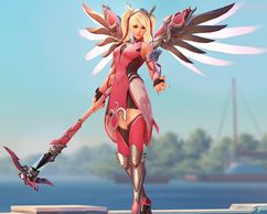Mercy Pink Cosplay
Breast Cancer Special Edition
Overwatch Game
Female Fantasy Character
Angel Wings