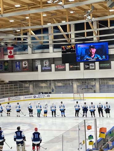 Hockey Players participating in the 11-day power-play charity event.