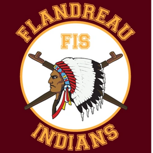 Indian School Logo With Headdress And Pipes