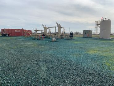 Industrial vegetation management.  Oil and gas storage.  weed control.  Industrial weed control.