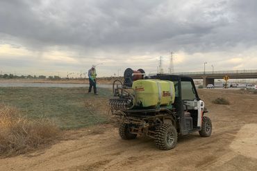 Roadside weed spraying
