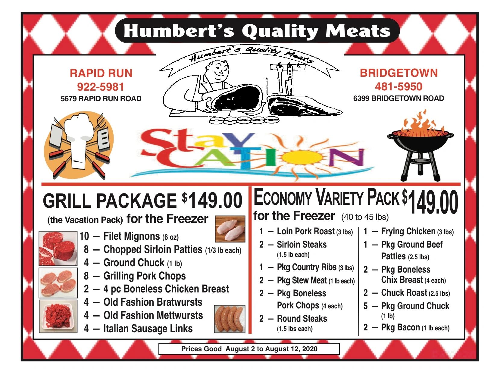 Freezer Specials Humbert Meats