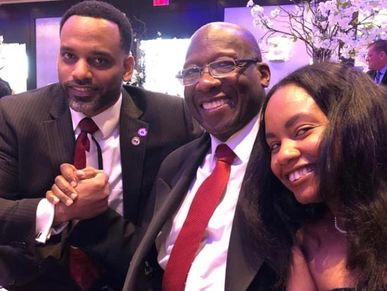 Master/Sensei Eldridge Hawkins, Professor Harry Baker, Jr., Hillary Hawkins