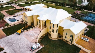 The WrapRoof ® solution, created by Spiro Naos, and others used in Louisiana for Hurricane Ida.