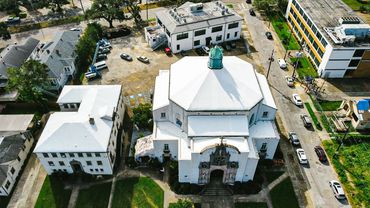 The WrapRoof ® solution, created by Spiro Naos, and others used in Louisiana for Hurricane Ida.