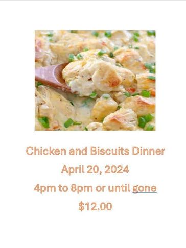 Chicken and biscuit dinner