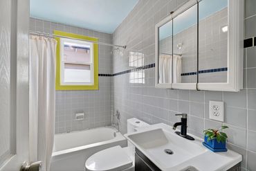 Bathroom with updated finishes in New Orleans home