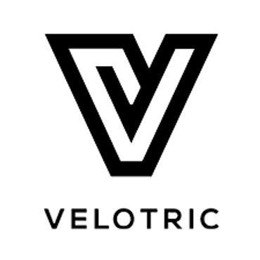 Velotric logo featuring a stylized 'V' in black and white.
