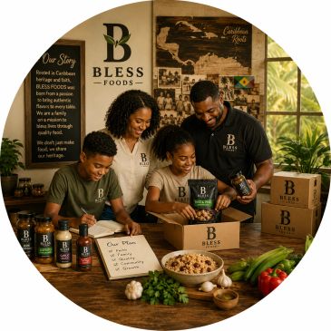 Family packaging Bless Foods products together.