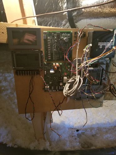 Very messy and faulty wiring that needed to be fixed.