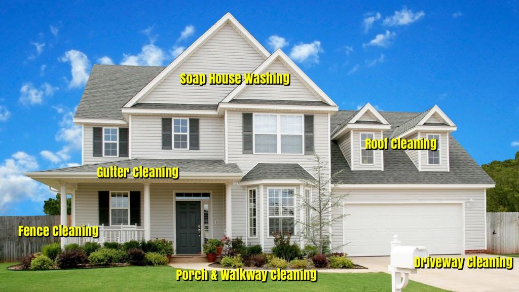 Roof cleaning pressure washing in Cape Girardeau, Missouri