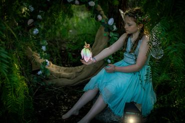 This fairy already had wings and I added the fairy in